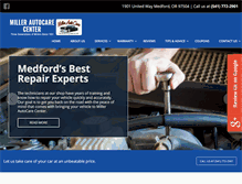 Tablet Screenshot of millerautocare.com